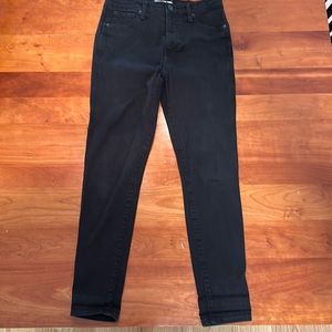 Madewell Black 10” high-rise skinny jeans